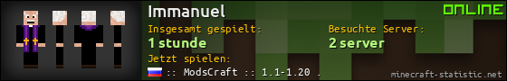 Benutzerleisten 560x90 für Immanuel