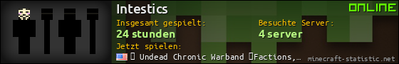 Benutzerleisten 560x90 für Intestics