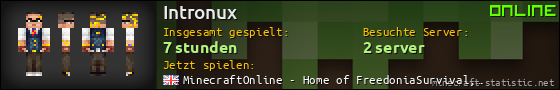 Benutzerleisten 560x90 für Intronux