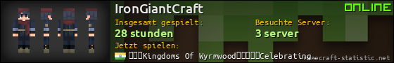 Benutzerleisten 560x90 für IronGiantCraft