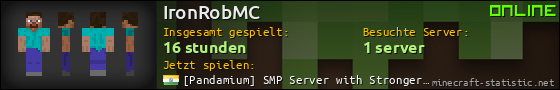 Benutzerleisten 560x90 für IronRobMC