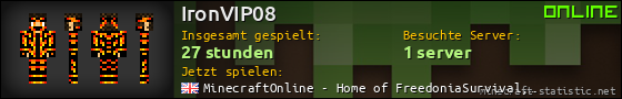 Benutzerleisten 560x90 für IronVIP08