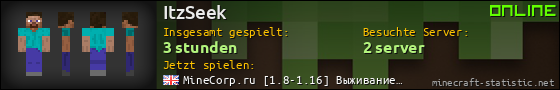Benutzerleisten 560x90 für ItzSeek