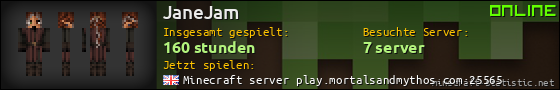 Benutzerleisten 560x90 für JaneJam