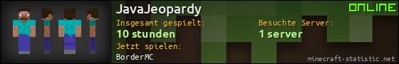 Benutzerleisten 560x90 für JavaJeopardy