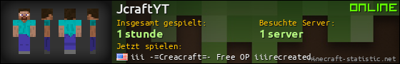 Benutzerleisten 560x90 für JcraftYT