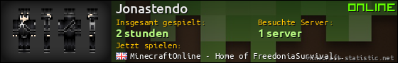 Benutzerleisten 560x90 für Jonastendo