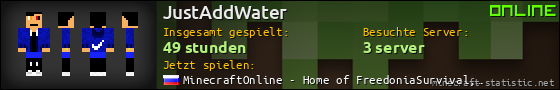 Benutzerleisten 560x90 für JustAddWater