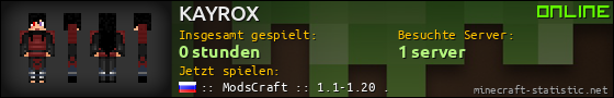 Benutzerleisten 560x90 für KAYROX