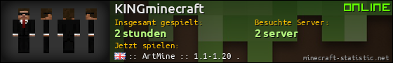 Benutzerleisten 560x90 für KINGminecraft