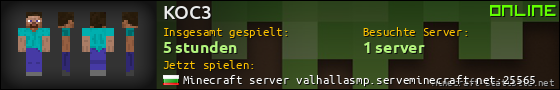 Benutzerleisten 560x90 für KOC3