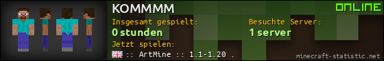 Benutzerleisten 560x90 für KOMMMM