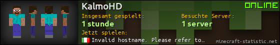 Benutzerleisten 560x90 für KalmoHD