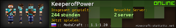 Benutzerleisten 560x90 für KeeperofPower