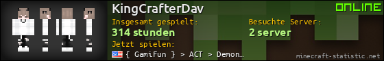 Benutzerleisten 560x90 für KingCrafterDav