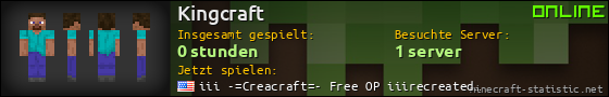 Benutzerleisten 560x90 für Kingcraft