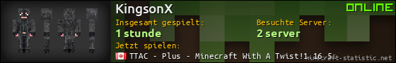 Benutzerleisten 560x90 für KingsonX