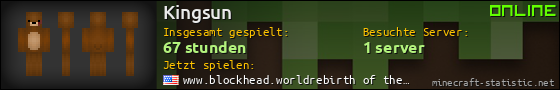 Benutzerleisten 560x90 für Kingsun