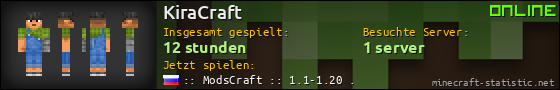 Benutzerleisten 560x90 für KiraCraft