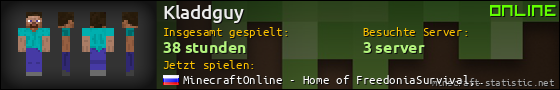 Benutzerleisten 560x90 für Kladdguy