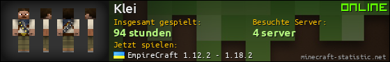 Benutzerleisten 560x90 für Klei