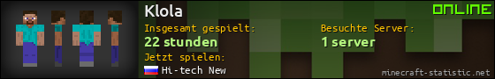 Benutzerleisten 560x90 für Klola