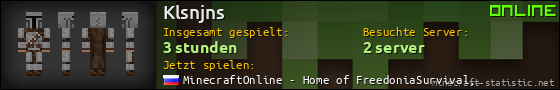 Benutzerleisten 560x90 für Klsnjns