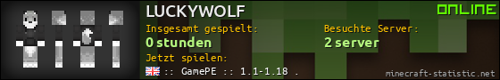 Benutzerleisten 560x90 für LUCKYWOLF