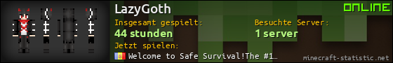 Benutzerleisten 560x90 für LazyGoth