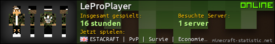 Benutzerleisten 560x90 für LeProPlayer