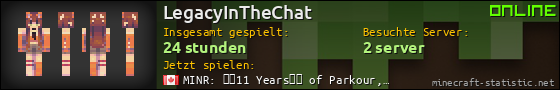 Benutzerleisten 560x90 für LegacyInTheChat