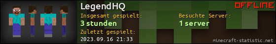 Benutzerleisten 560x90 für LegendHQ