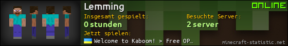 Benutzerleisten 560x90 für Lemming