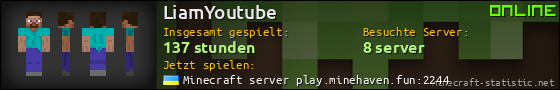 Benutzerleisten 560x90 für LiamYoutube