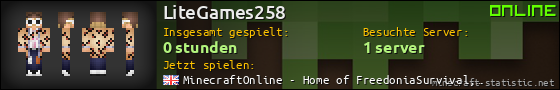 Benutzerleisten 560x90 für LiteGames258