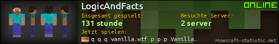 Benutzerleisten 560x90 für LogicAndFacts