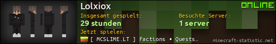 Benutzerleisten 560x90 für Lolxiox