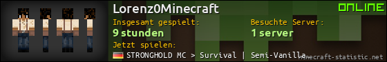 Benutzerleisten 560x90 für Lorenz0Minecraft