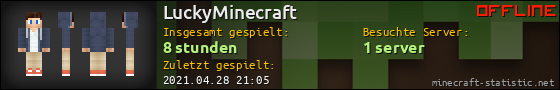 Benutzerleisten 560x90 für LuckyMinecraft