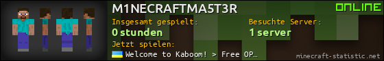 Benutzerleisten 560x90 für M1NECRAFTMA5T3R