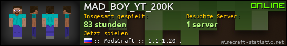 Benutzerleisten 560x90 für MAD_BOY_YT_200K