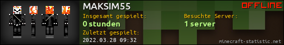 Benutzerleisten 560x90 für MAKSIM55