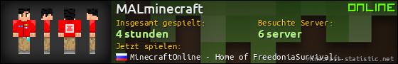 Benutzerleisten 560x90 für MALminecraft