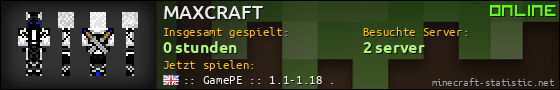 Benutzerleisten 560x90 für MAXCRAFT