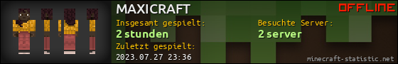 Benutzerleisten 560x90 für MAXICRAFT