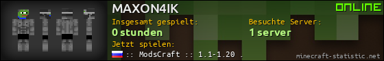 Benutzerleisten 560x90 für MAXON4IK