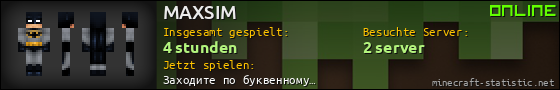 Benutzerleisten 560x90 für MAXSIM