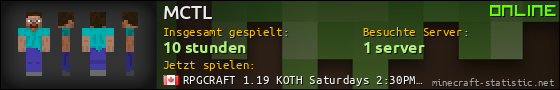 Benutzerleisten 560x90 für MCTL