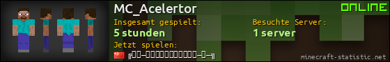 Benutzerleisten 560x90 für MC_Acelertor