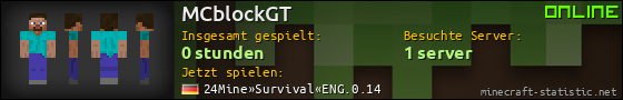 Benutzerleisten 560x90 für MCblockGT